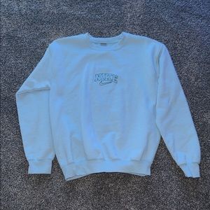 Baby Blue Stitched Nike Hoodie
